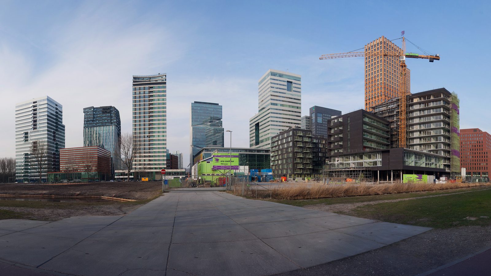 Office towers in Amsterdam's Zuidas business district