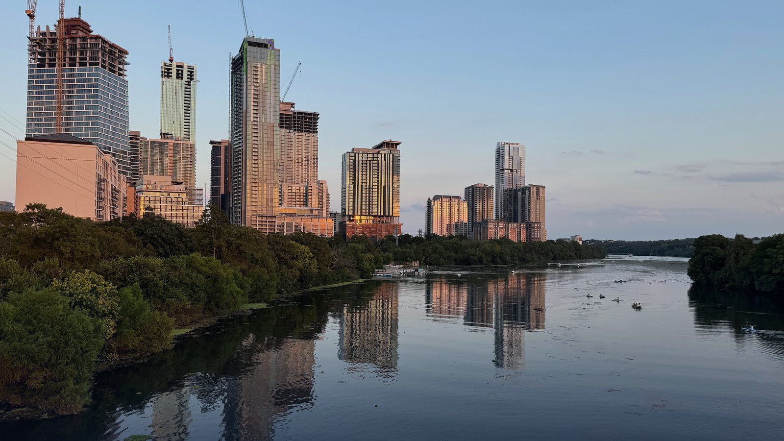 Downtown Austin, Texas, reflected in Lady Bird Lake
